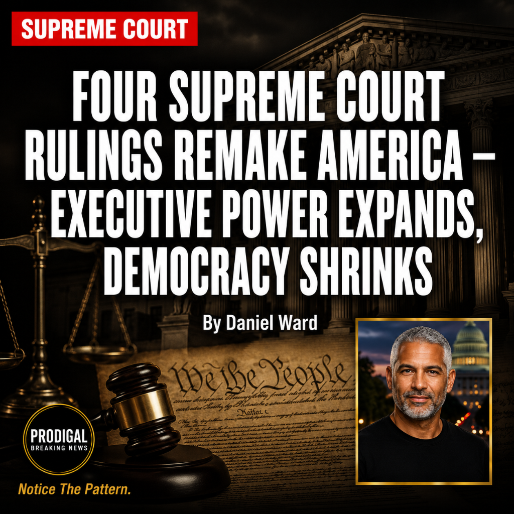 THE SUPREME COURT JUST REMADE AMERICA — FOUR RULINGS THAT CONSOLIDATE PRESIDENTIAL POWER AND RESTRICT RIGHTS