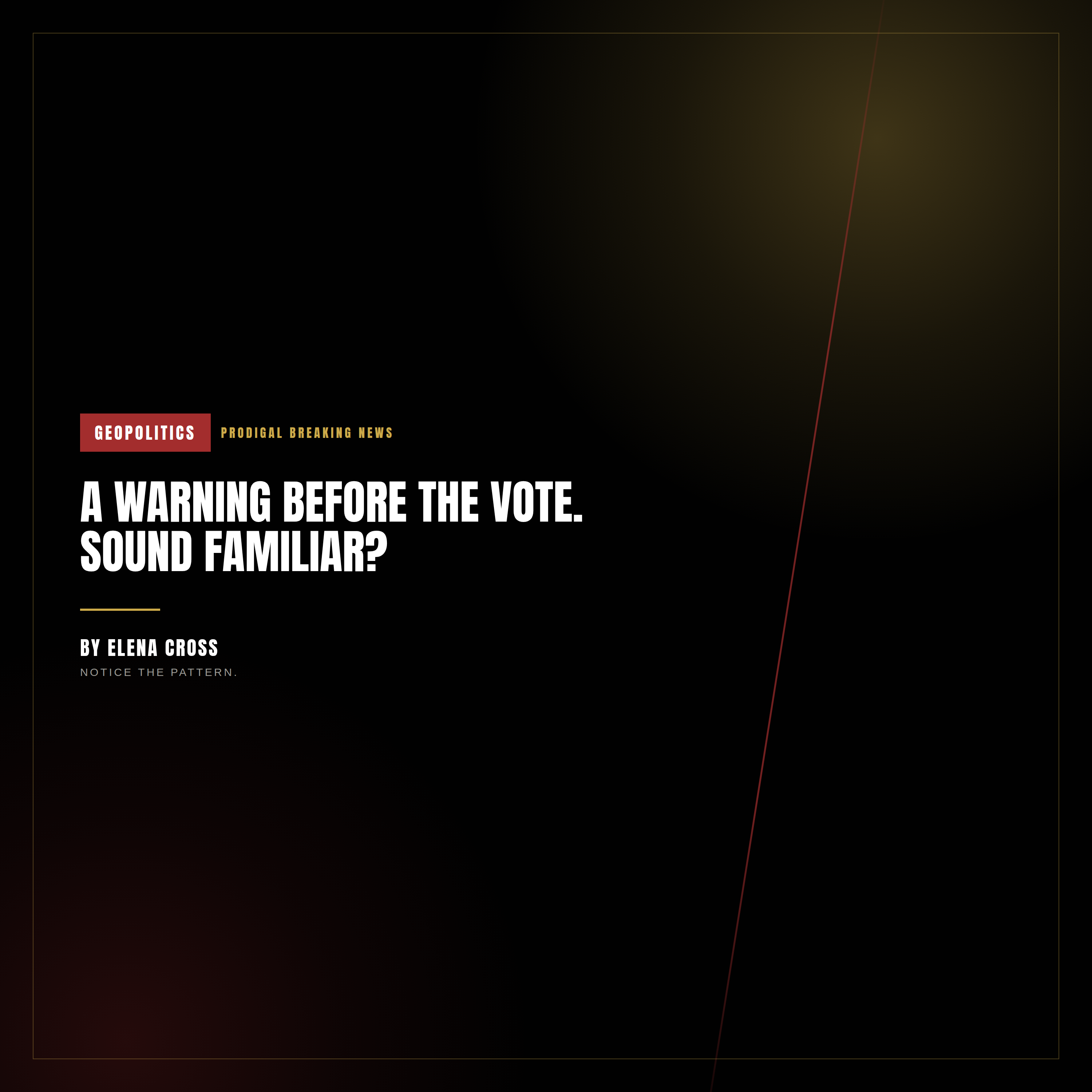 Netanyahu Warns of an Attack Plot Ahead of Israel's Election — With a History Worth Remembering