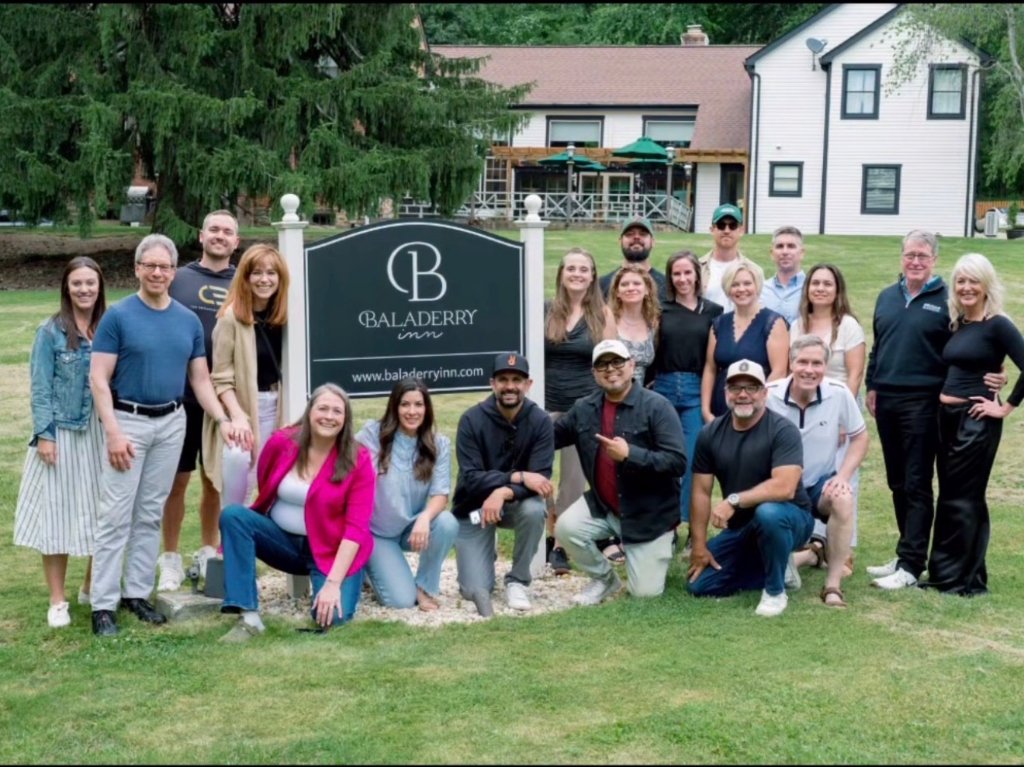 Josh Dominguez with the Baladerry Inn team