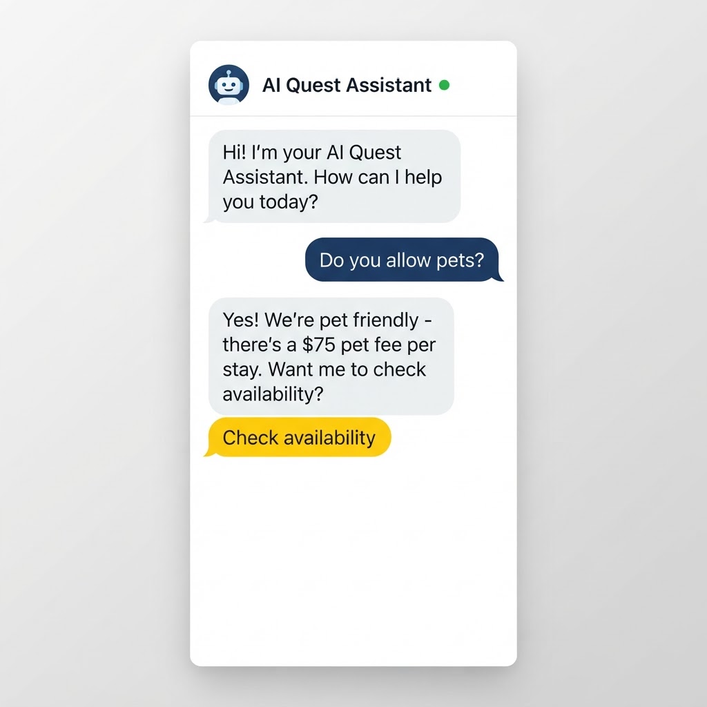 AI Quest Assistant chat