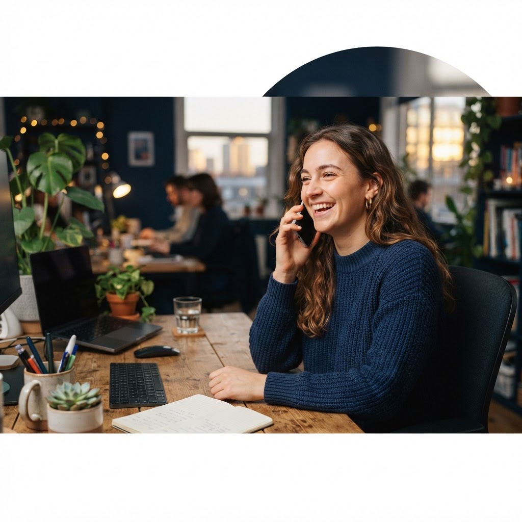 Warmly answering a call