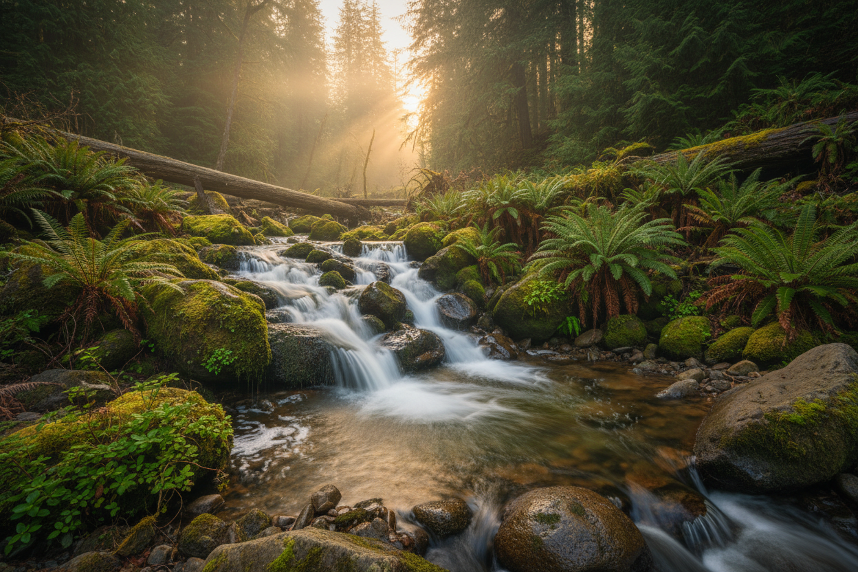 Waterfall & Stream