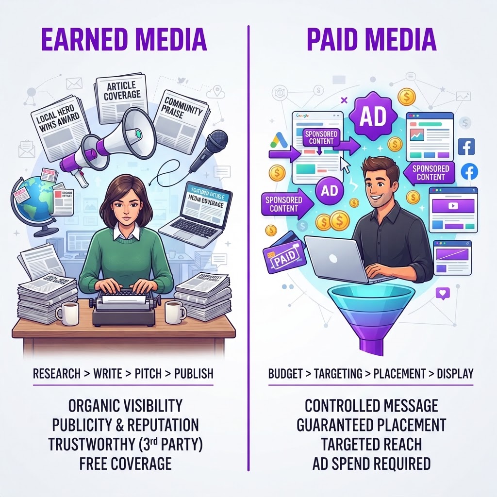 What Is Earned Media vs Paid and Syndicated Coverage?