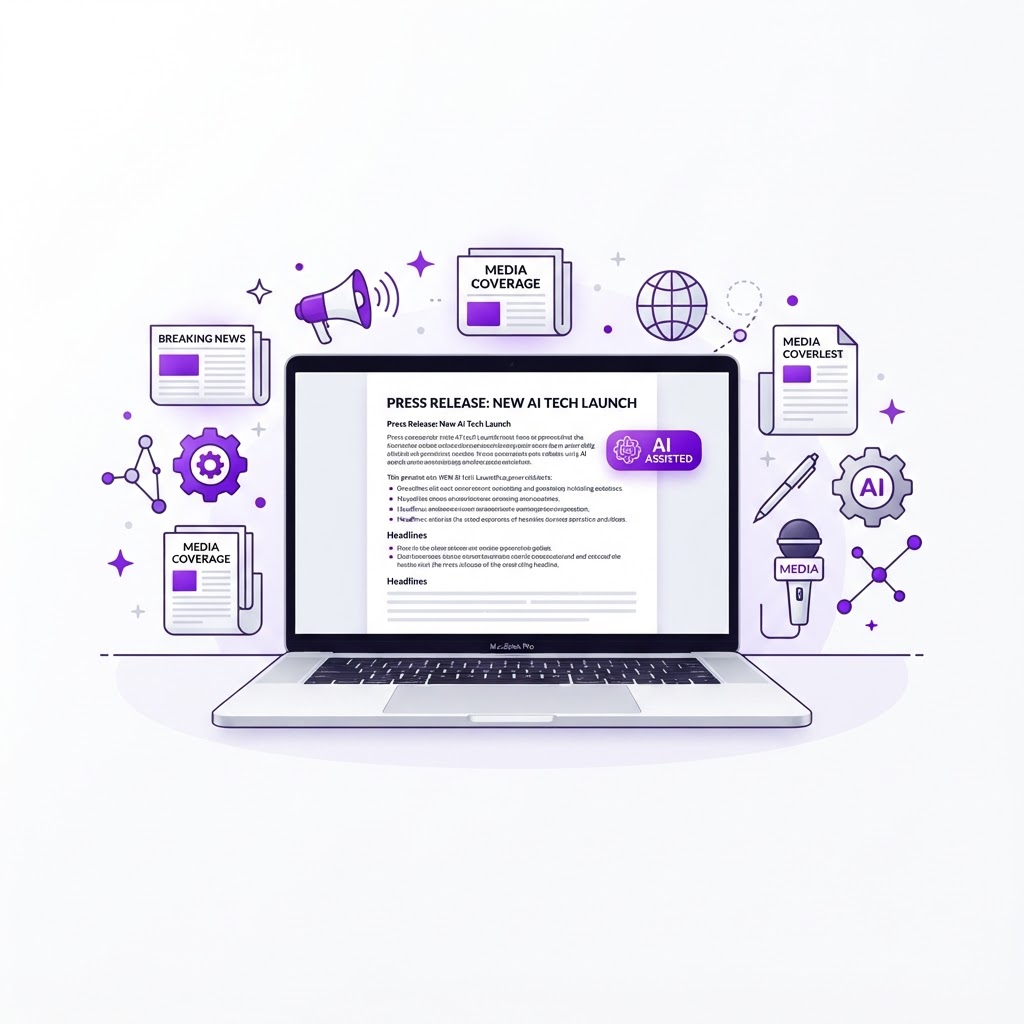 How do I write a press release using AI?