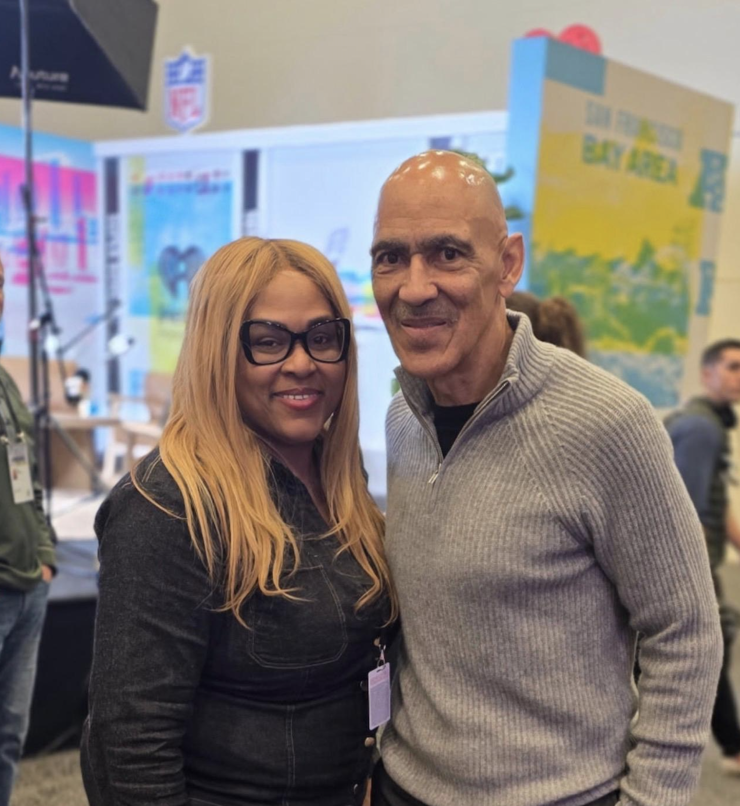 HuddleUp Magazine team on the scene at Super Bowl Media Week
