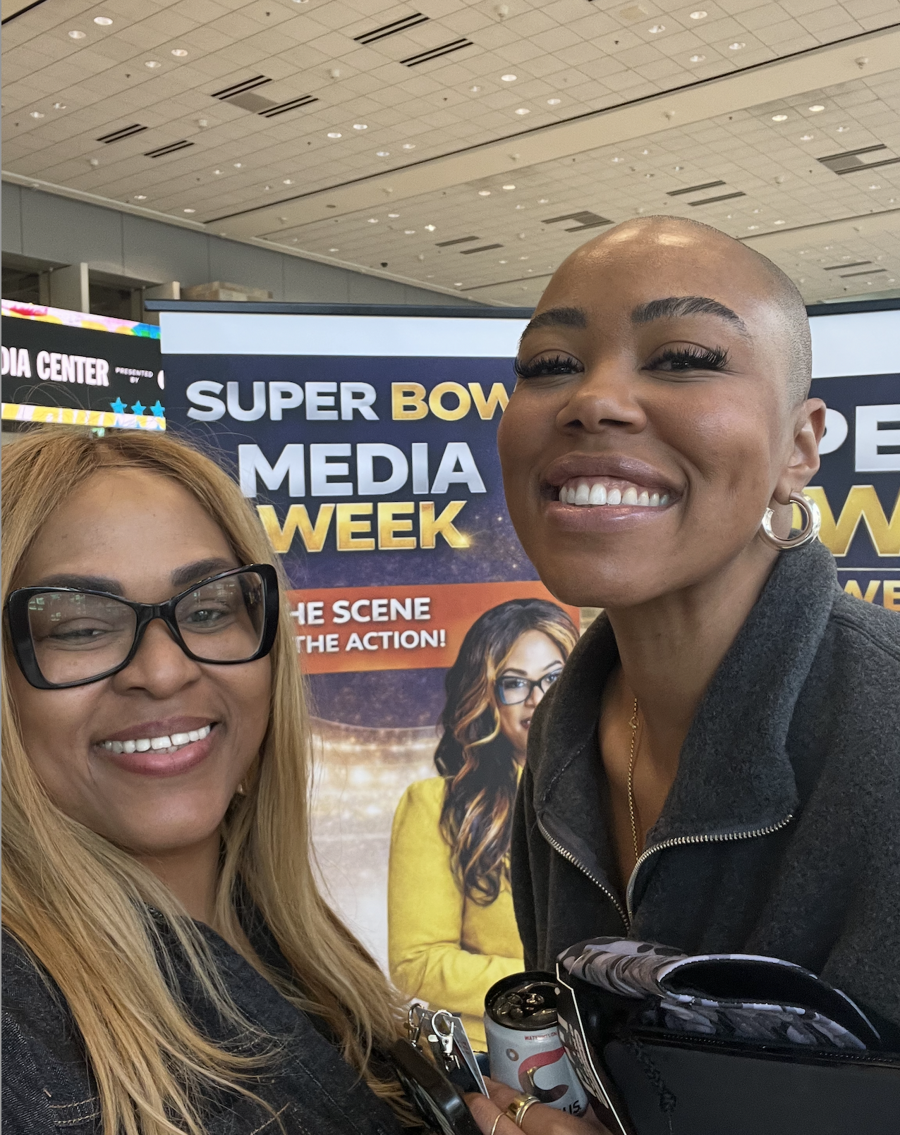 HuddleUp Magazine Super Bowl Media Week display