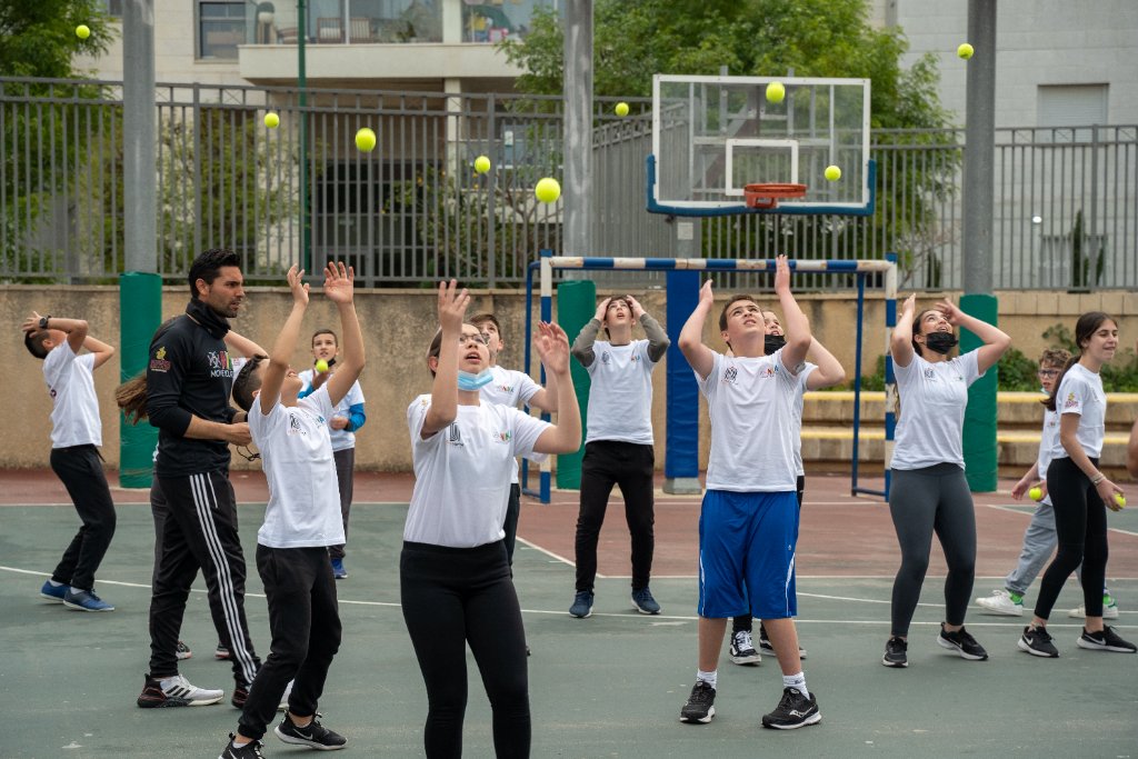 Teens participating in team-building activities at NIKA
