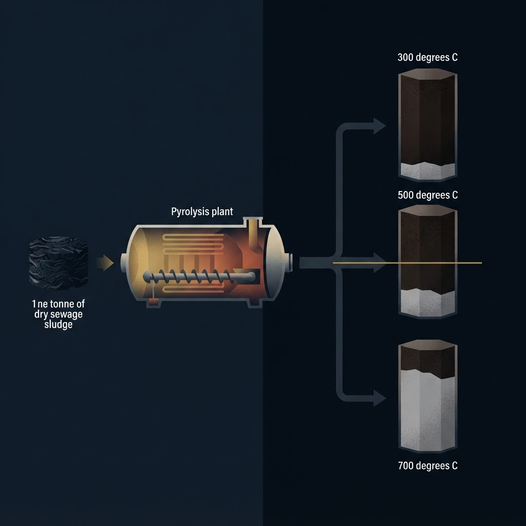 Biochar From Sewage Sludge: Yield, Metals and the Law