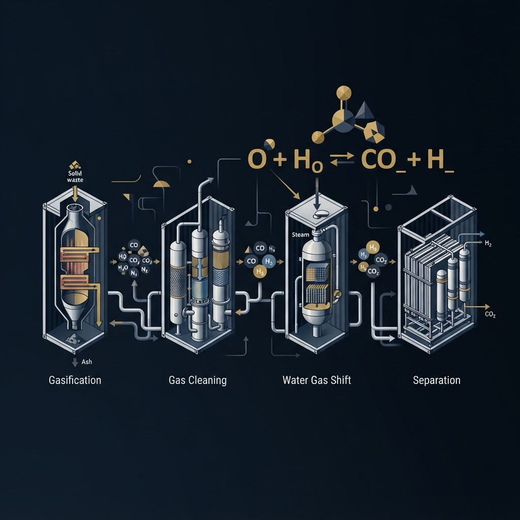 How Does Waste to Hydrogen Work? The Four Stages