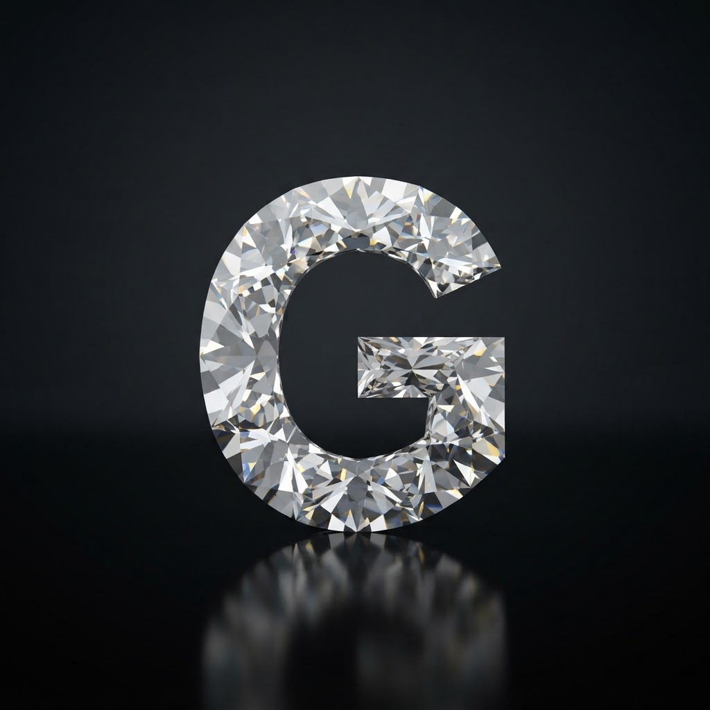 Diamond cut into the shape of G