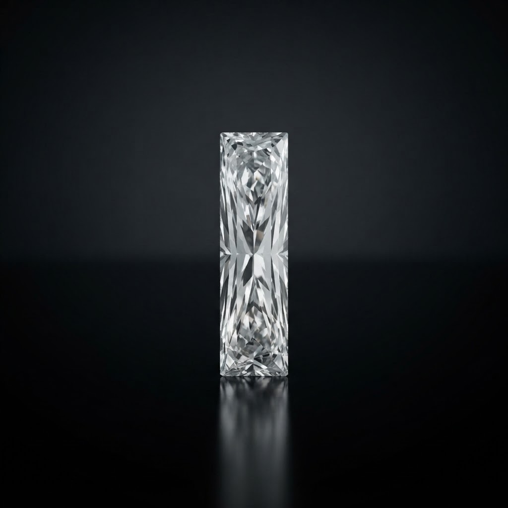 Diamond cut into the shape of I
