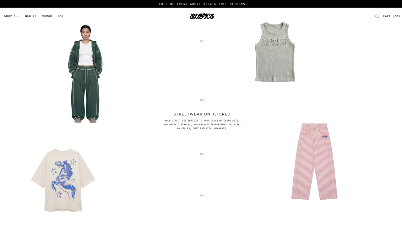 Streetwear Clothing Store  template preview