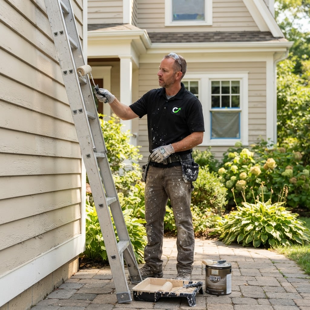 Professional painting contractor representing painting company marketing services