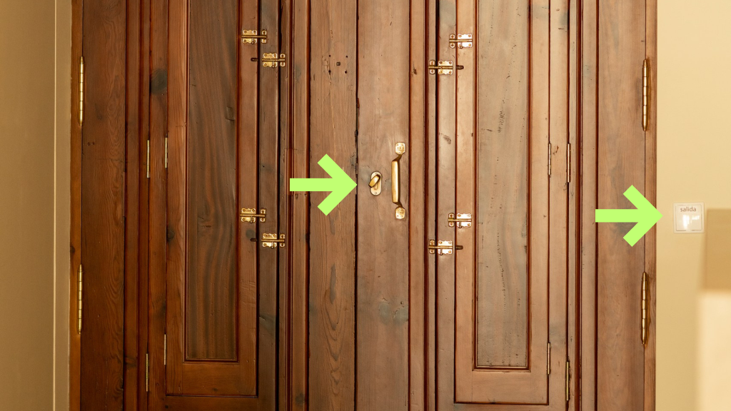 Exit door