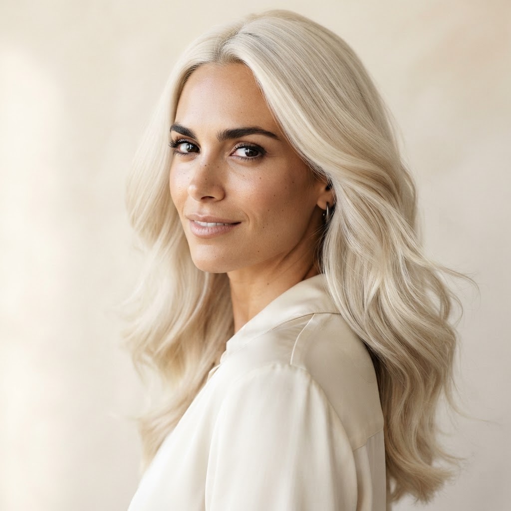 Platinum Volume — before and after hair extensions at our Hair Extension Room, Rochester NY