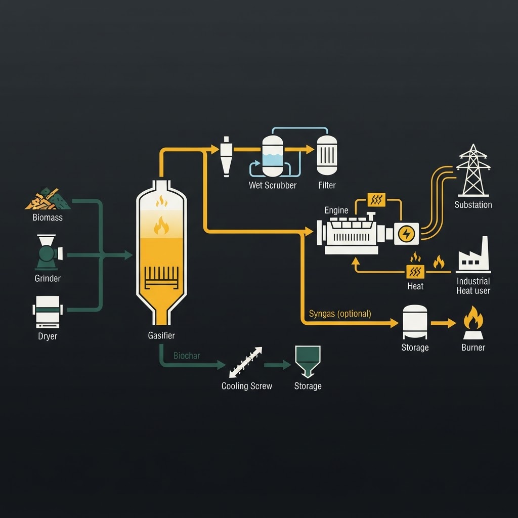 What Is Biomass Gasification? Definition, Outputs, Uses