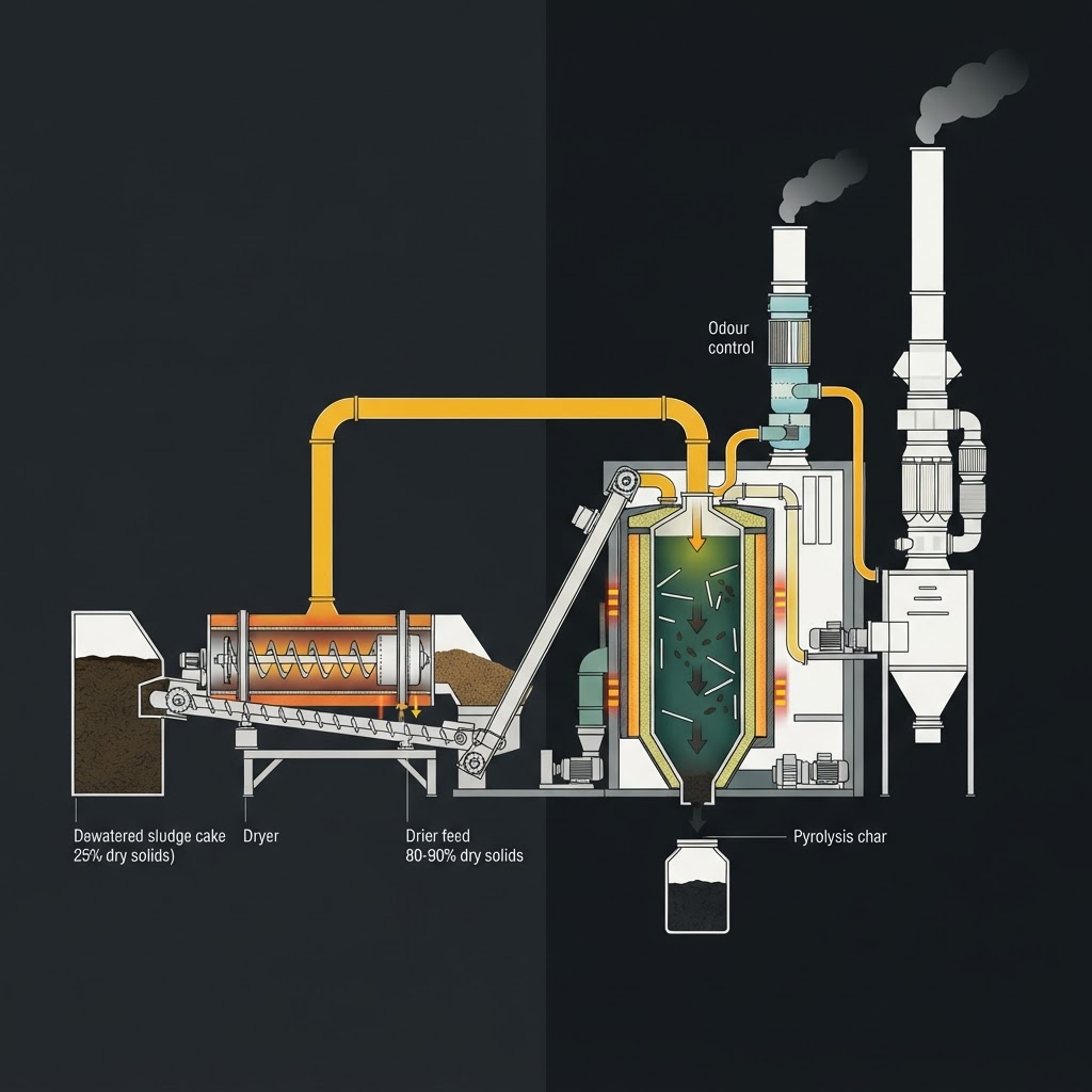 Sewage Sludge Pyrolysis Plant: Capacity, Footprint, Cost
