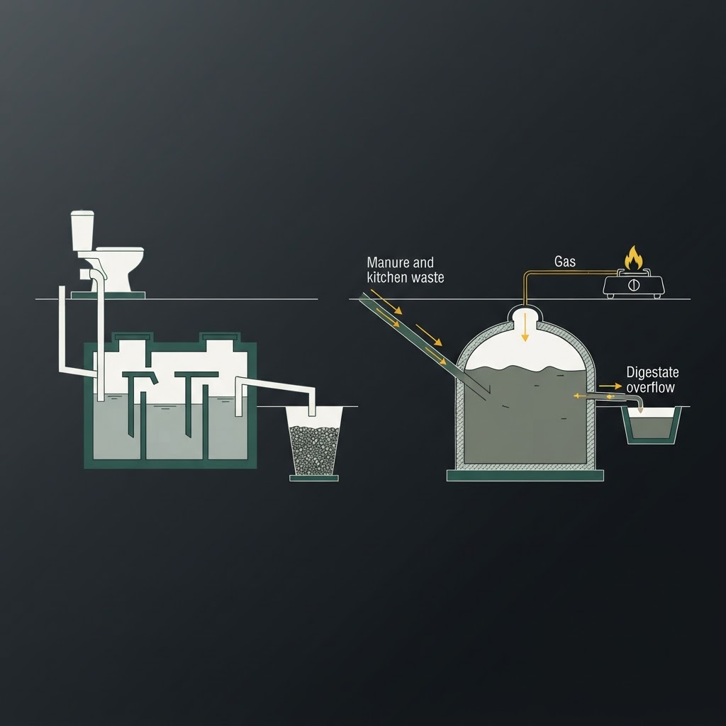 Biodigester vs Biogas Digester: Sanitation or Energy?