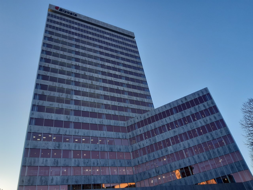 Modern office buildings in Bizkaia