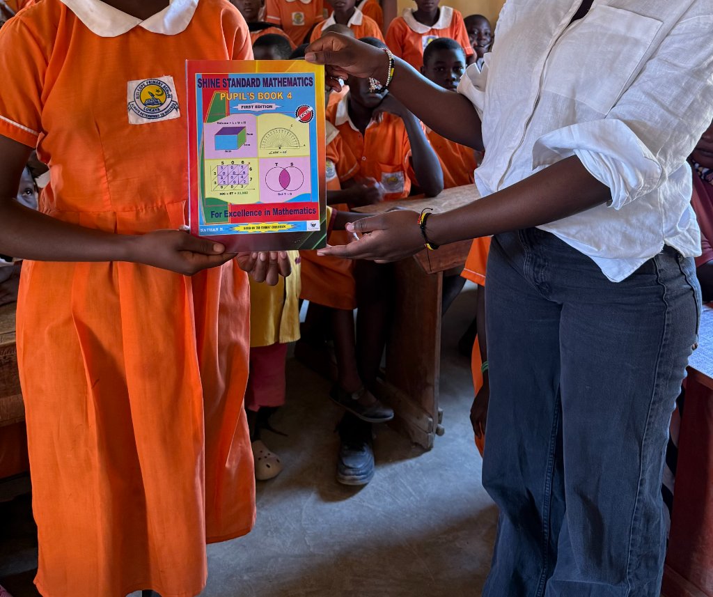Students with books