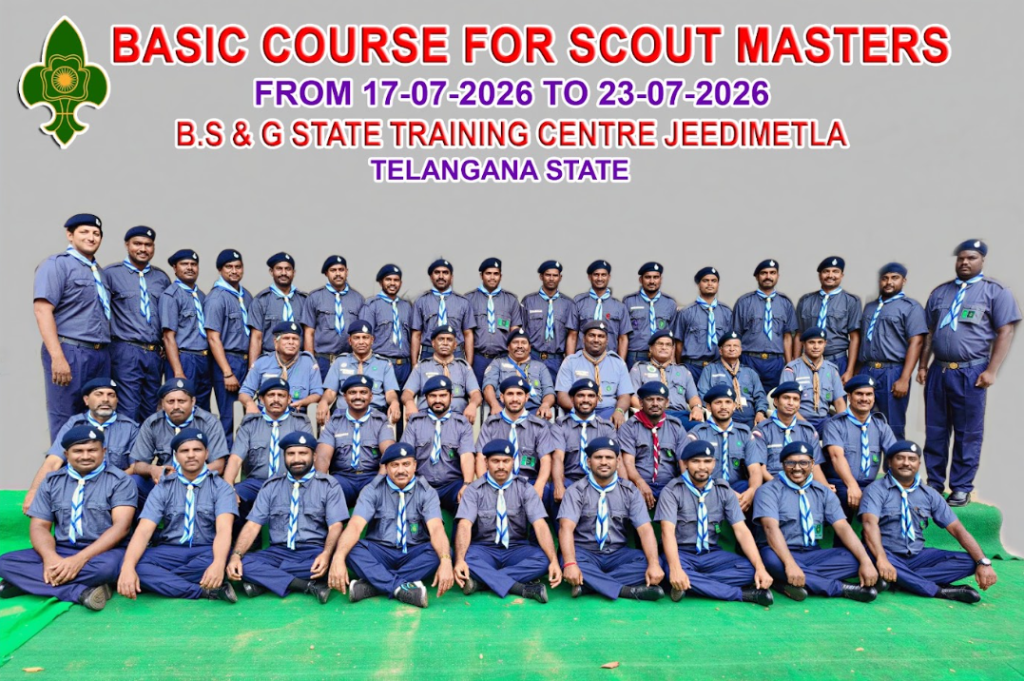 Basic Course for Scout Masters — B.S & G State Training Centre, Jeedimetla (17–23 July 2026)