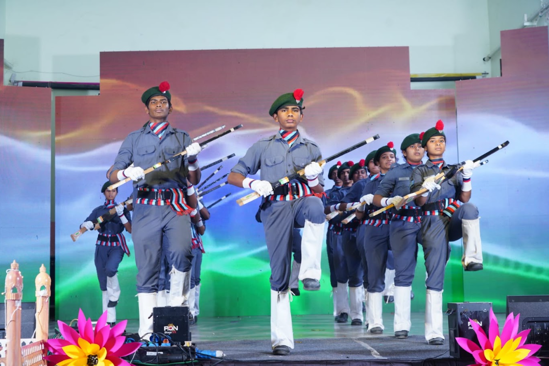 Marching Drill on Stage