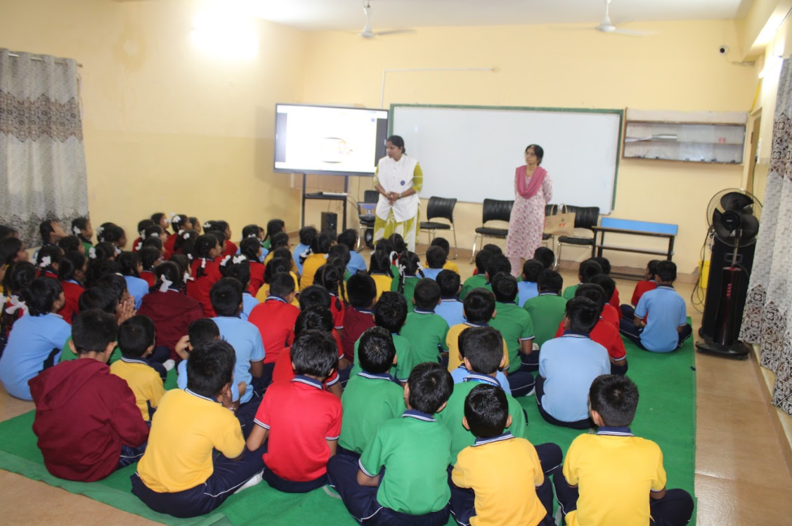 POCSO Awareness — Presenters Addressing the Students
