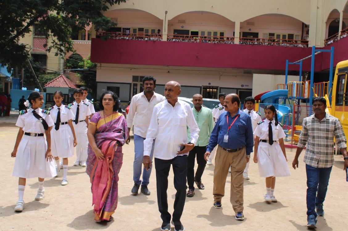 Teacher's Day — Faculty Procession Across the Courtyard