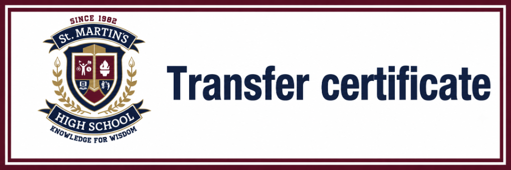 Transfer Certificate