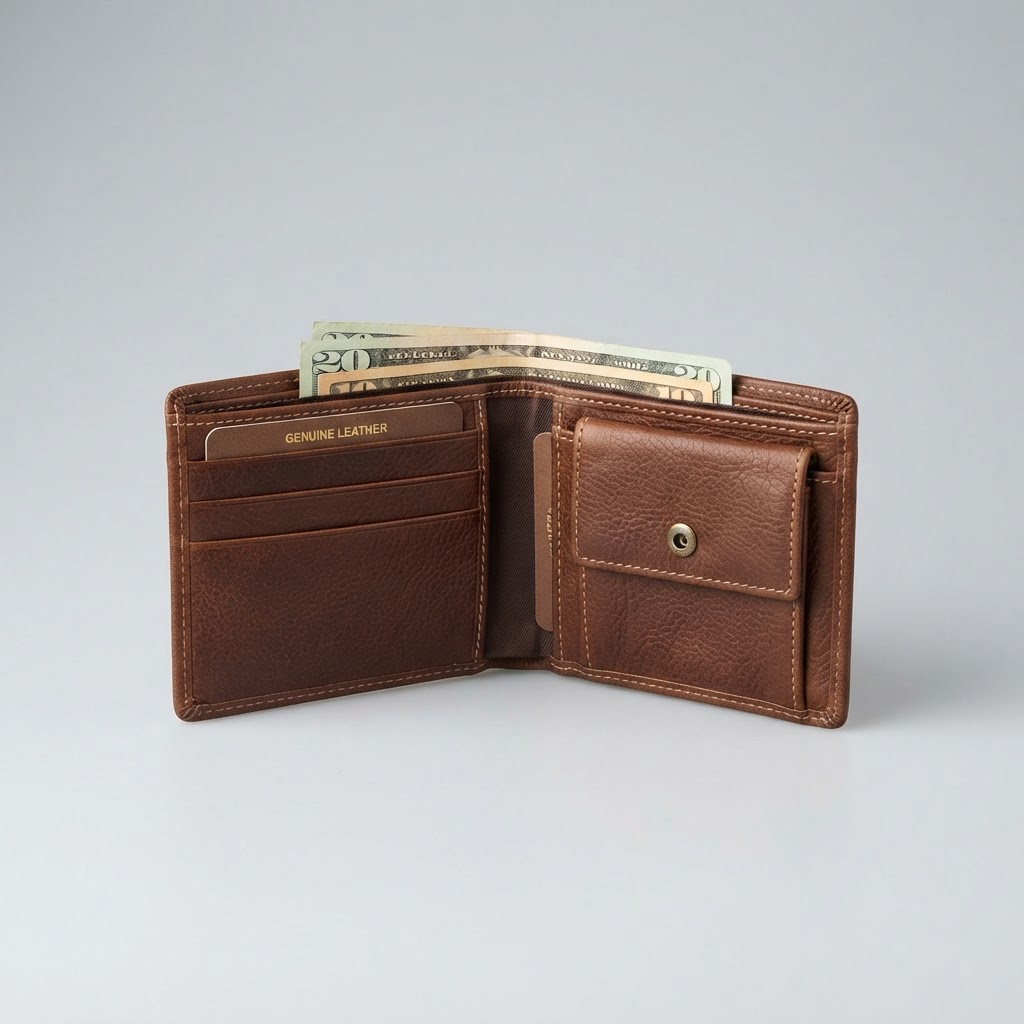 Classic Bifold Leather Wallet for Men