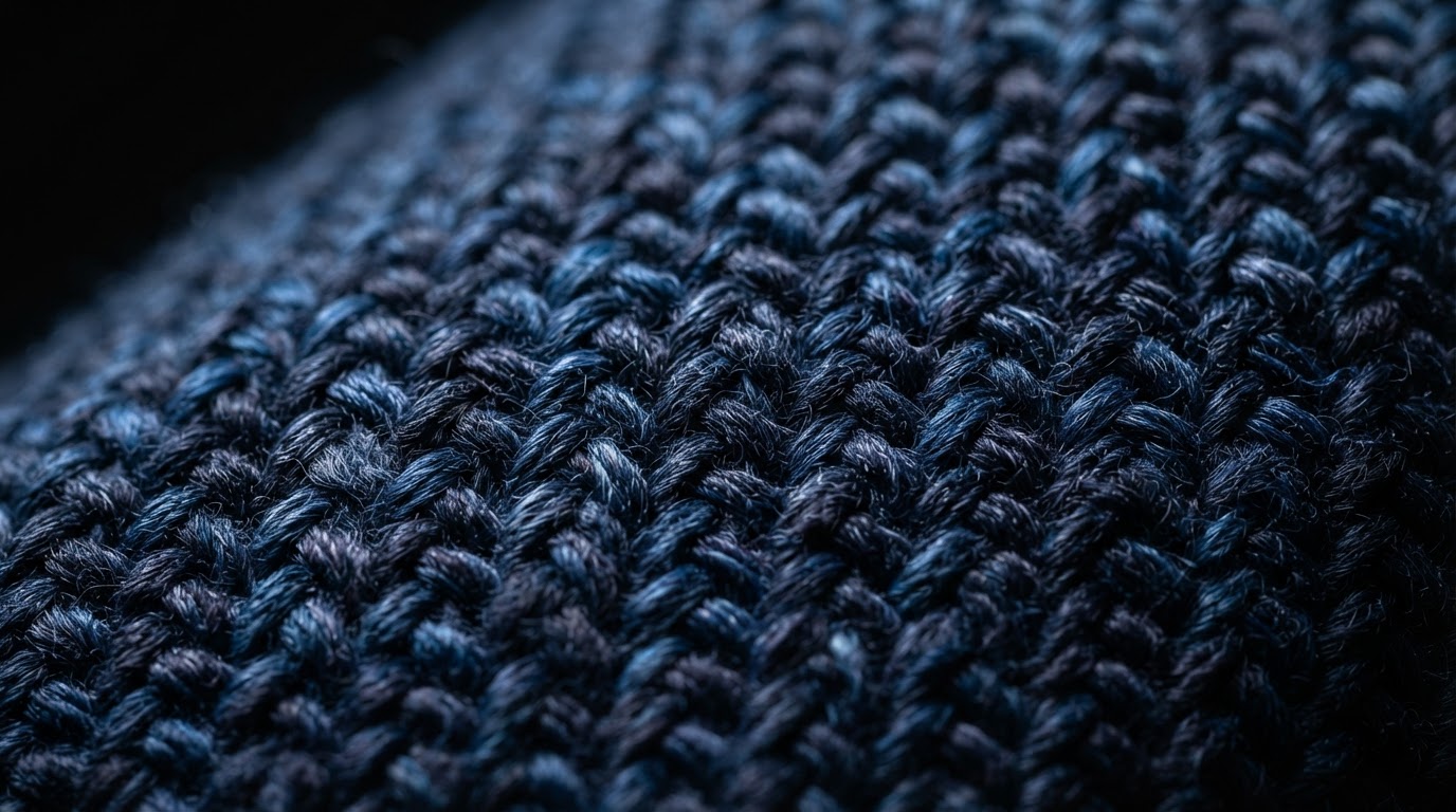 Macro photography of high-performance fabric fibers