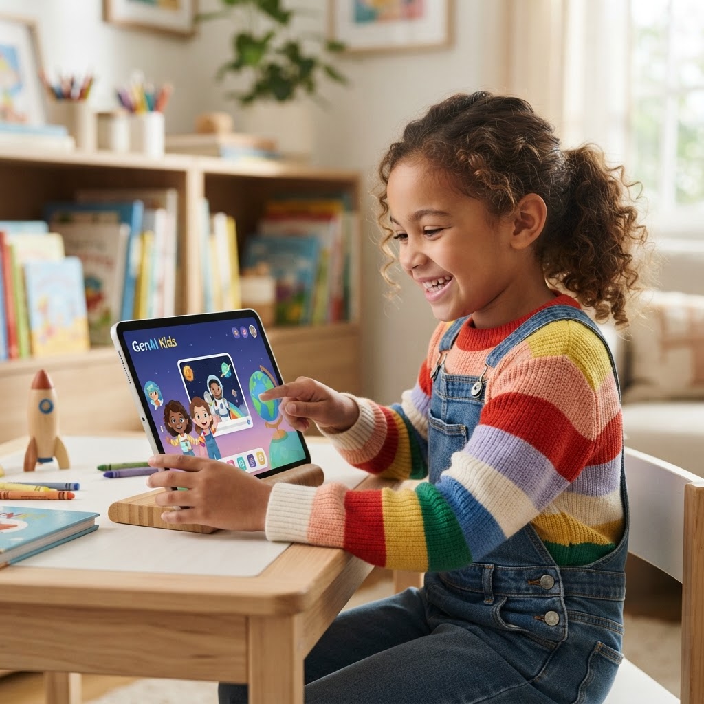 GenAI Kids: The Safe AI Learning App for Children Aged 3-12