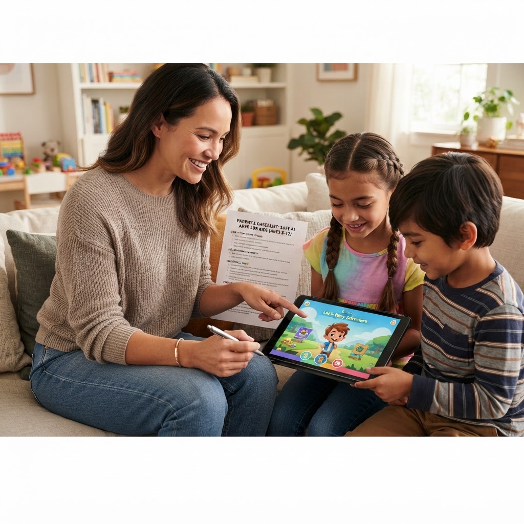 Choosing Safe AI Apps for Children: A Parent's Checklist (Ages 3-12)