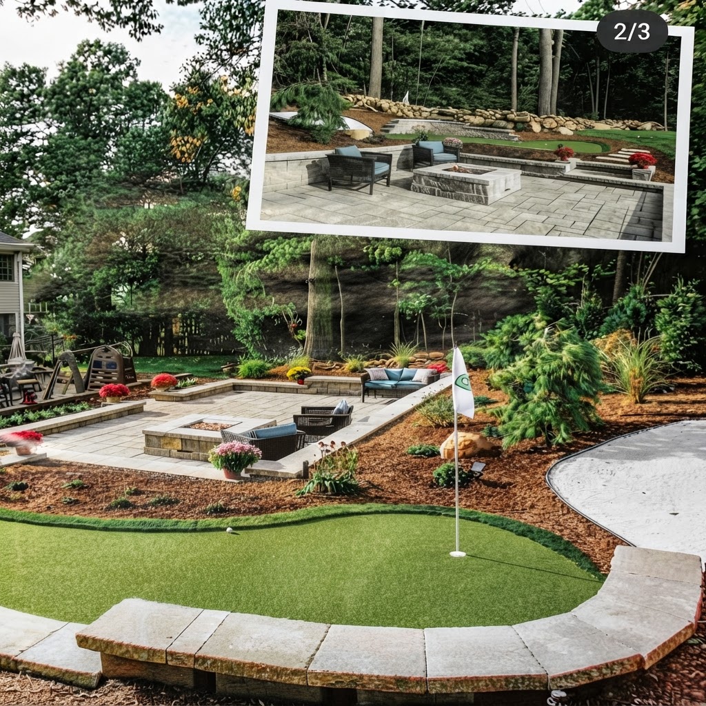 Mahwah putting green and patio project featured in Bergen's Best
