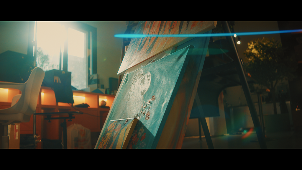 Color graded frame