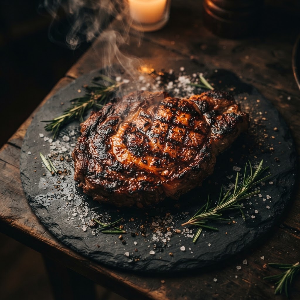 Seared steak