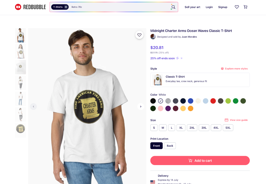 Charter Arms Redbubble Shirt