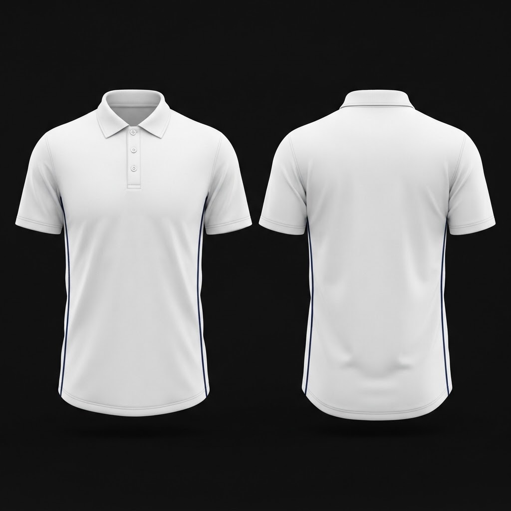 Navy Trim Polo