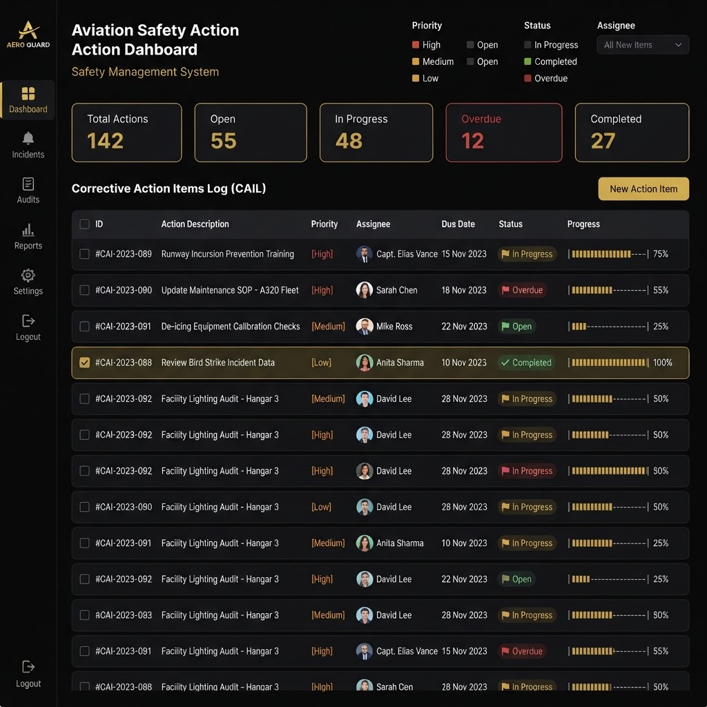 Safety Action Items