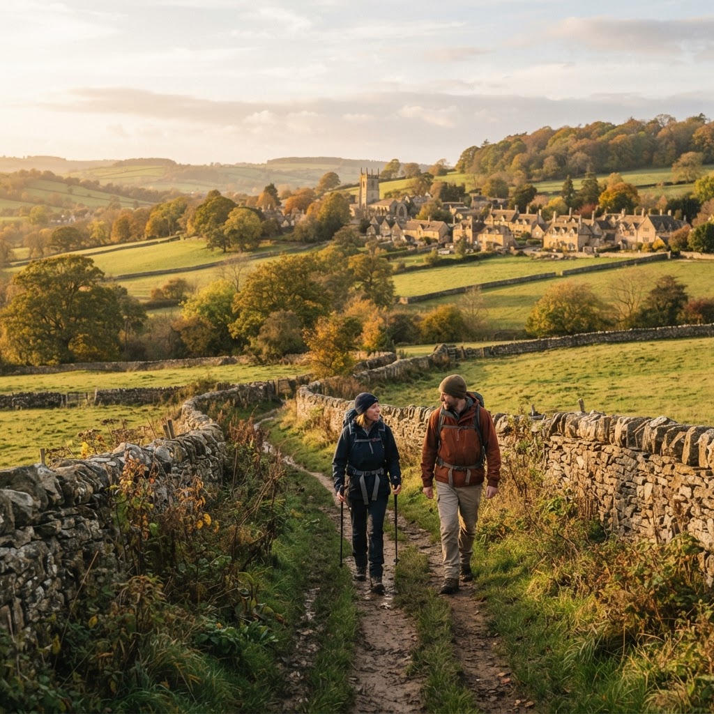 Cotswoldi Séták: Heart of England Way Stow Circular 5.8 km