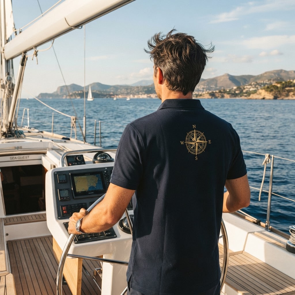 Instrutor CE NAUTICO em treinamento prático