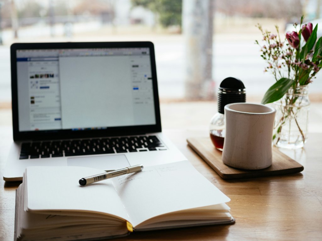 Working at a desk