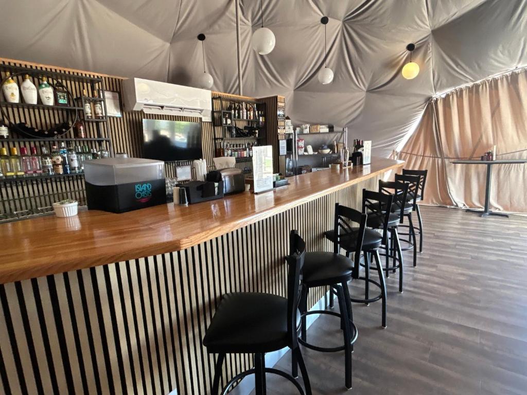 Bar inside the Entertainment Dome