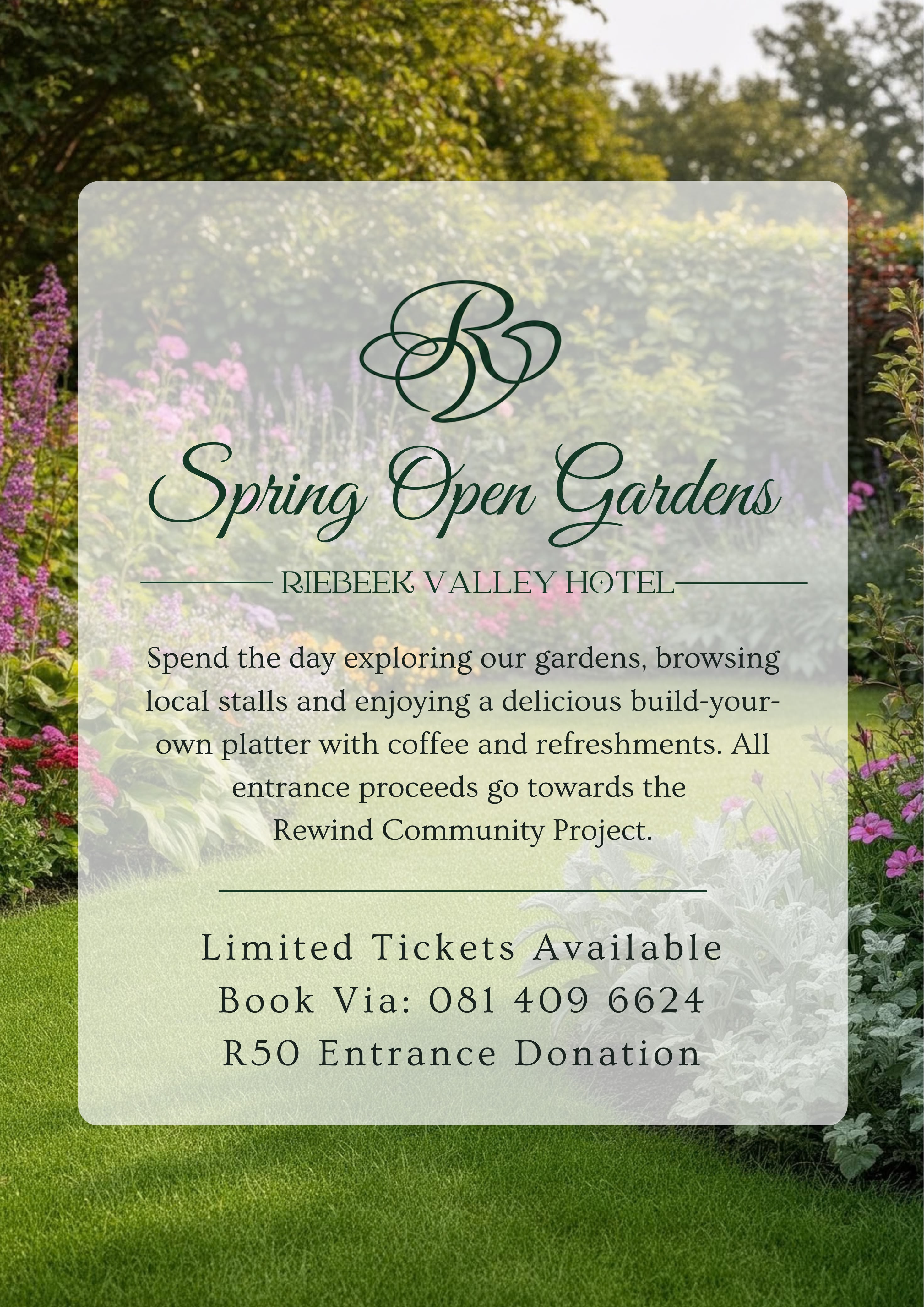 Spring Open Gardens — event invitation