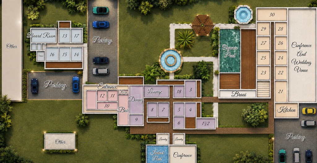 Riebeek Valley Hotel property layout map