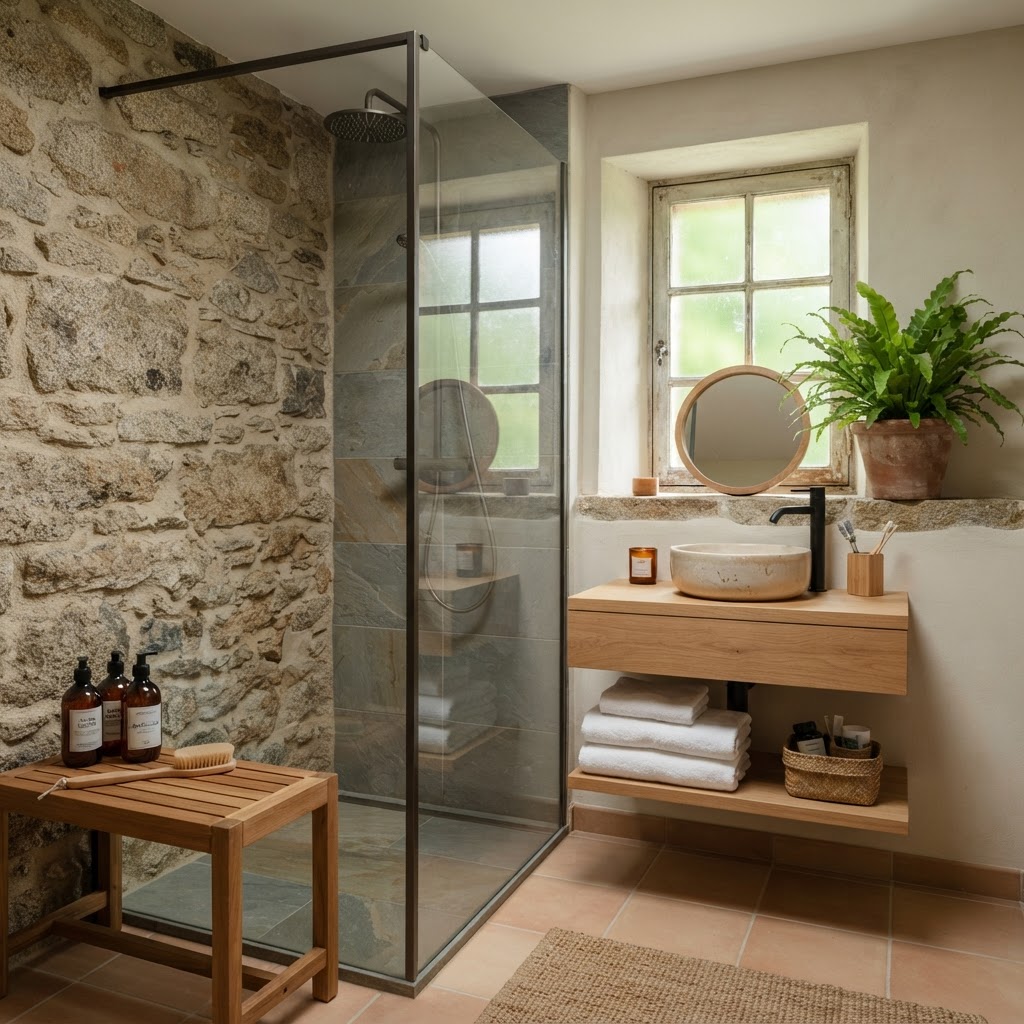 Salle d'eau naturelle