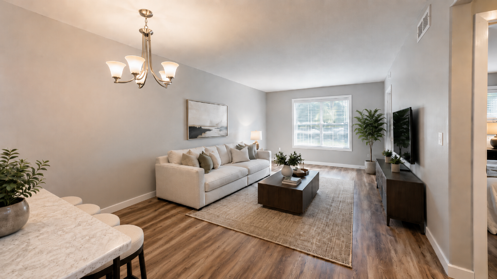 Living Room — Open-Concept Living & Dining