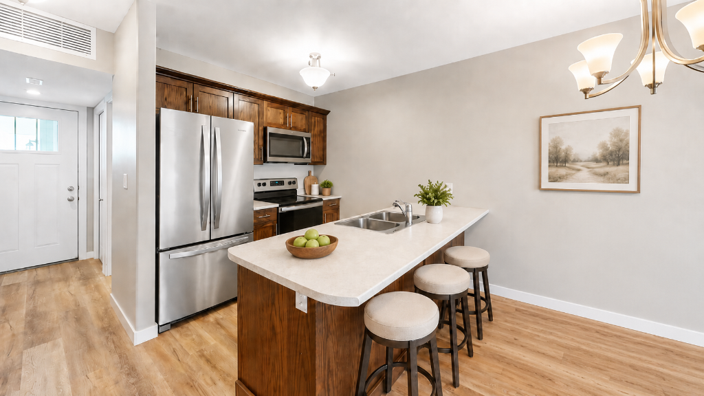 Kitchen — Island with Seating