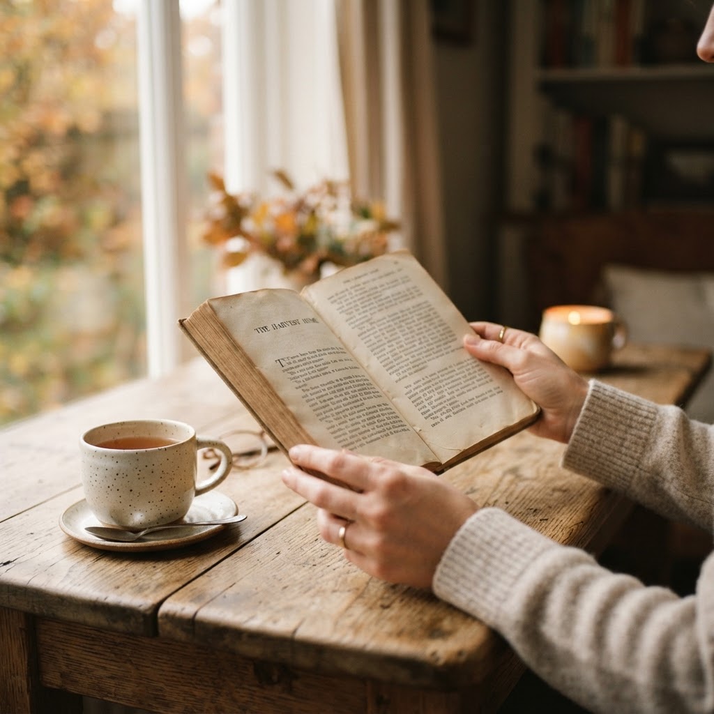 A reader enjoying a book