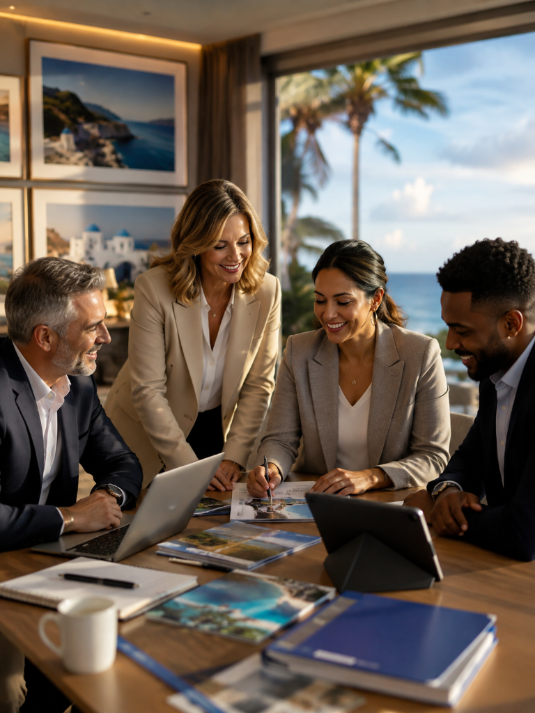 Travel professionals in a collaborative industry meeting